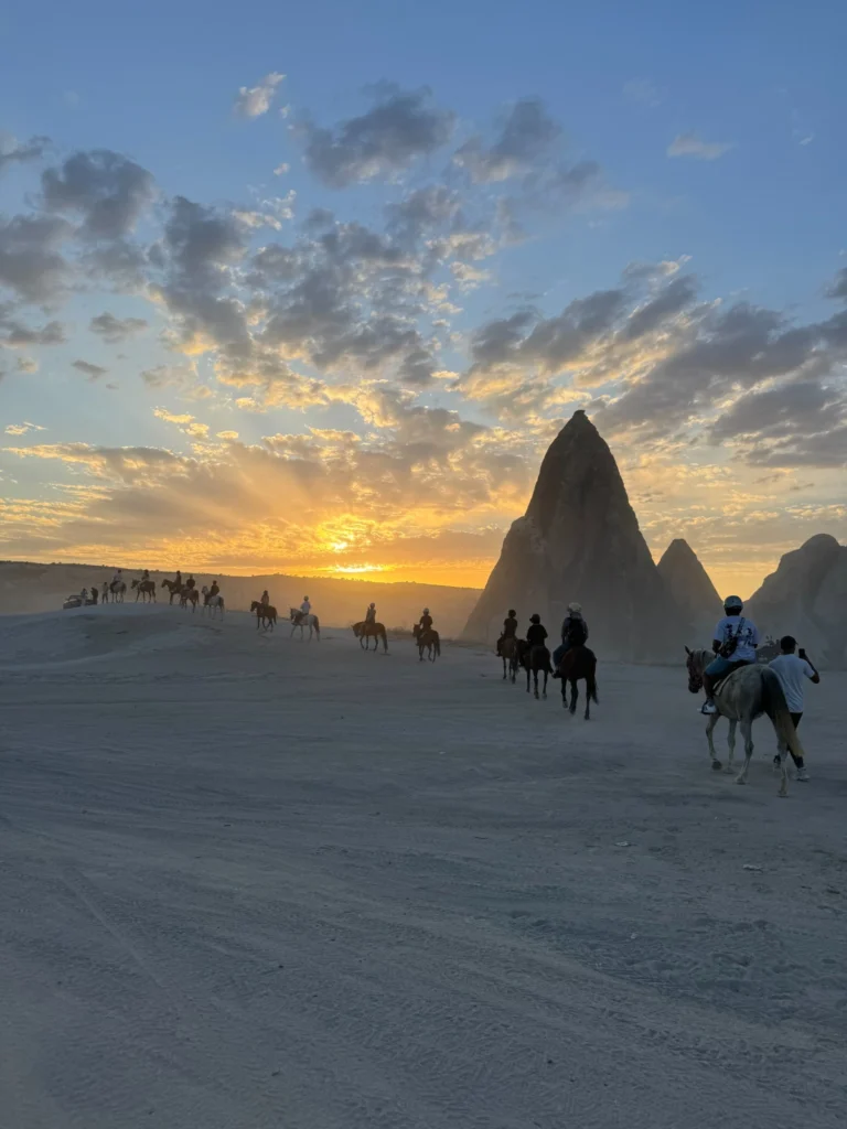 cappadocia sunset horse