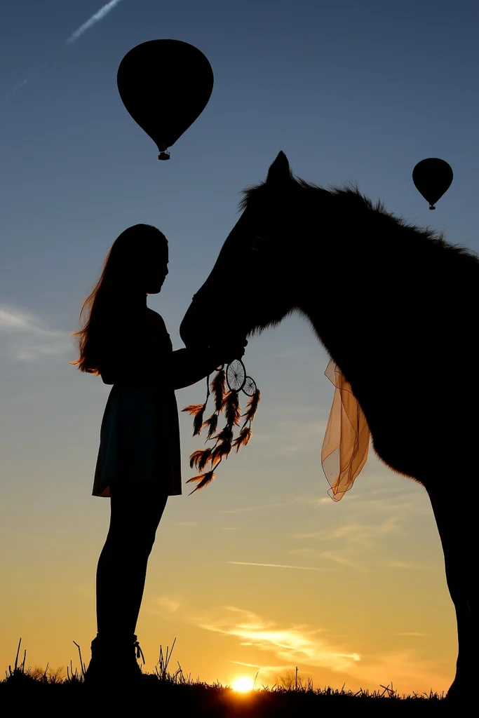 sunrise horse riding