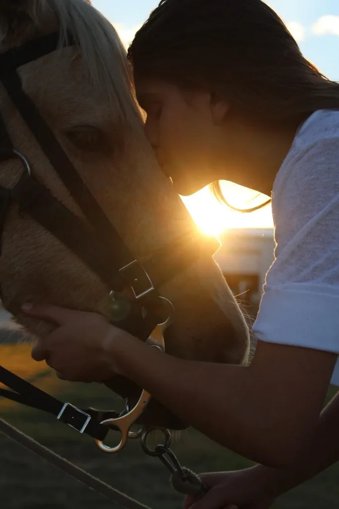 girl horse